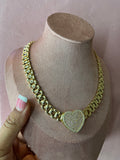 Rolex chain pink diamond heart